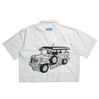 Jeepney Embroidered Button Up