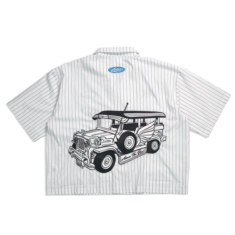 Jeepney Embroidered Button Up